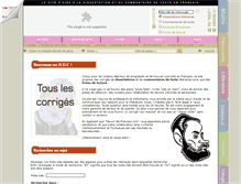 Tablet Screenshot of devoir-de-francais.com